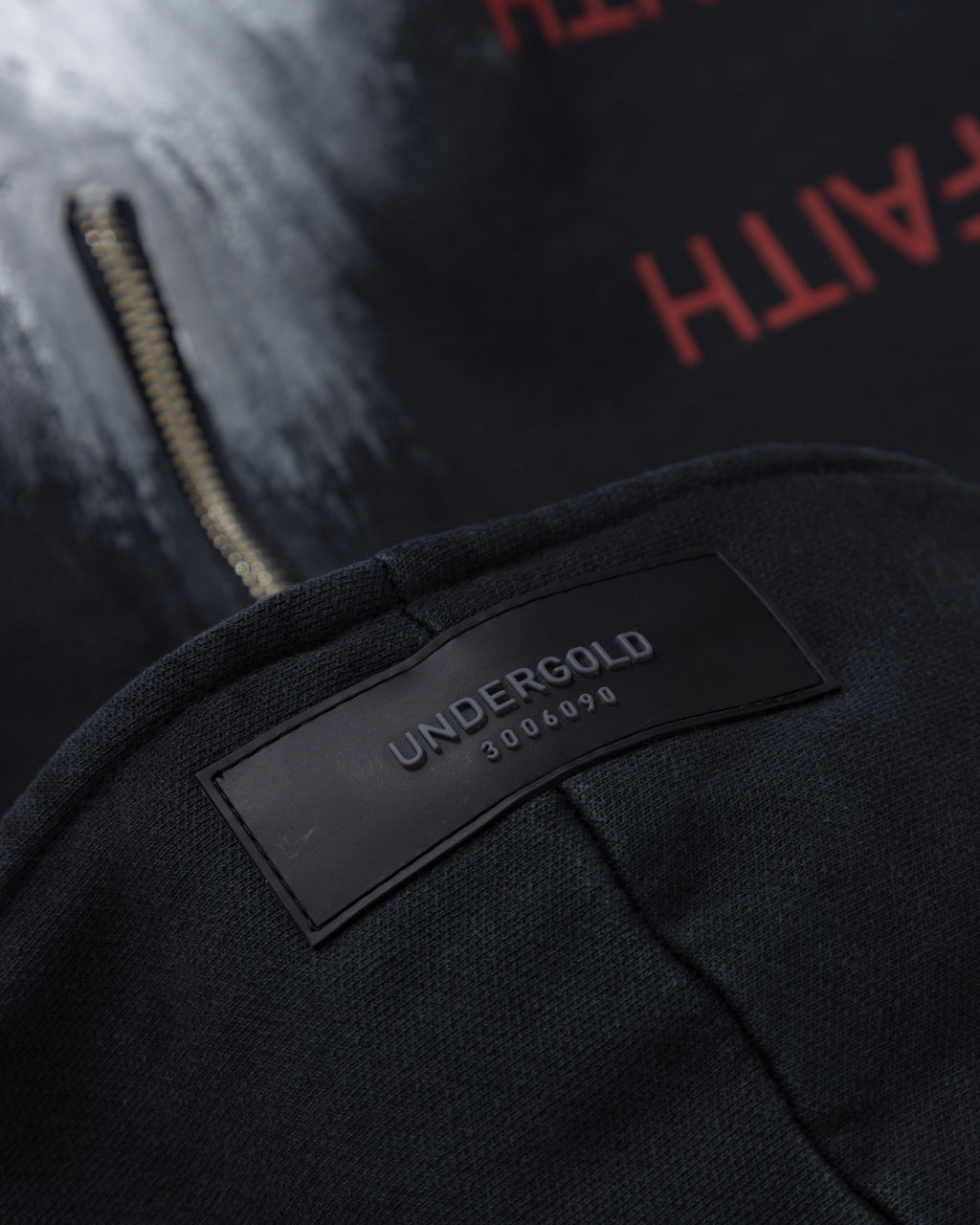 THE PATH SOULS HALF ZIP UP HOODIE VINTAGE BLACK