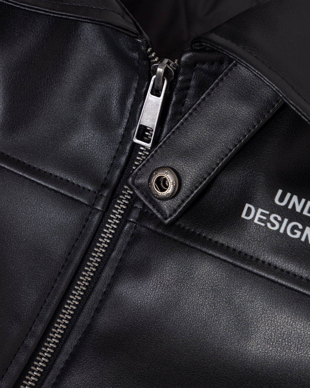 UNDERGOLD W BASICS UNDERGOLD DESIGN STUDIO CROPPED LEATHER JACKET BLACK