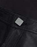 UNDERGOLD W CAPSULE BASIC PLEATHER WIDE JEANS BLACK