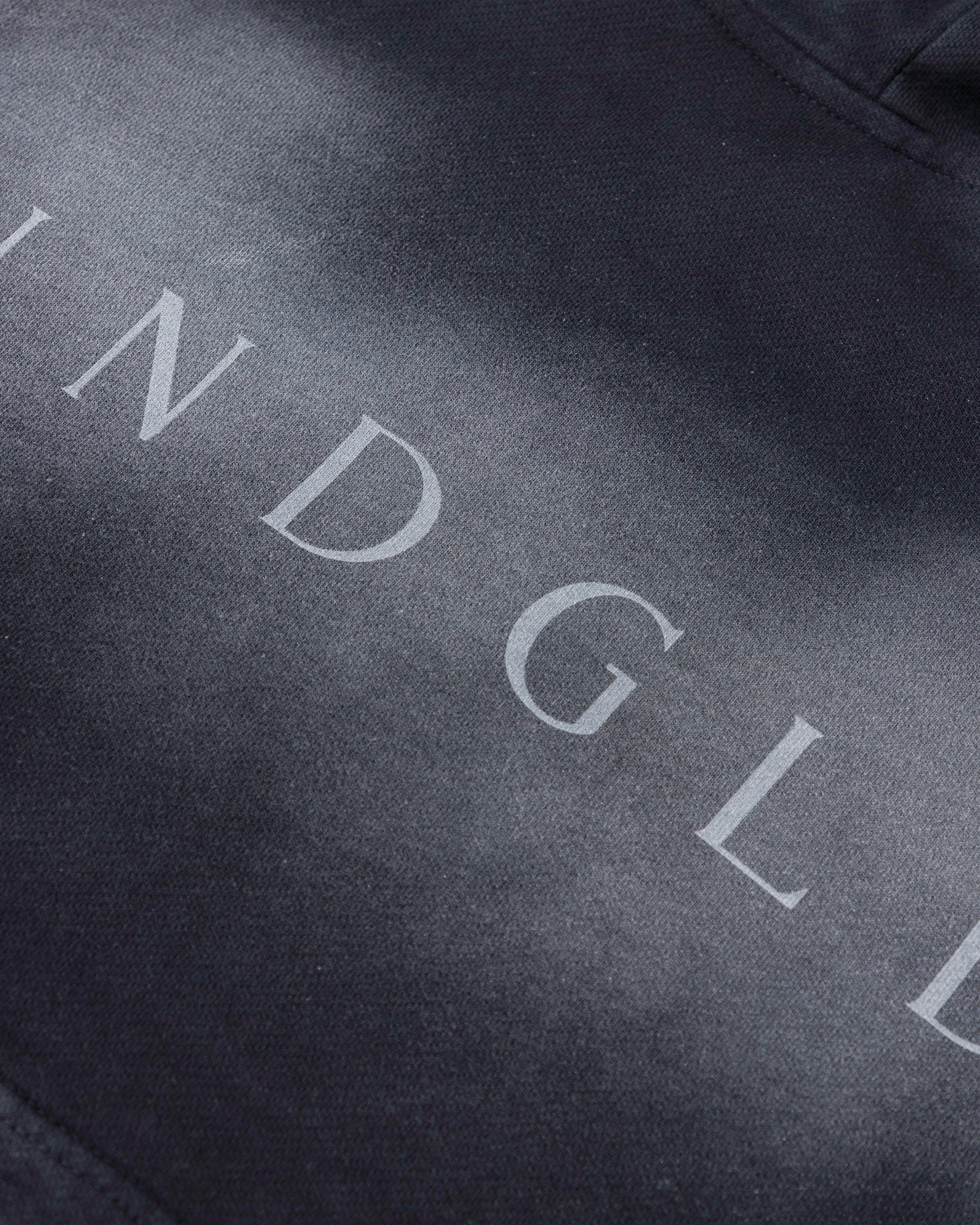 ETERNAL UNDGLD SLIM FIT ZIP UP CROPPED HOODIE SMOKY BLACK