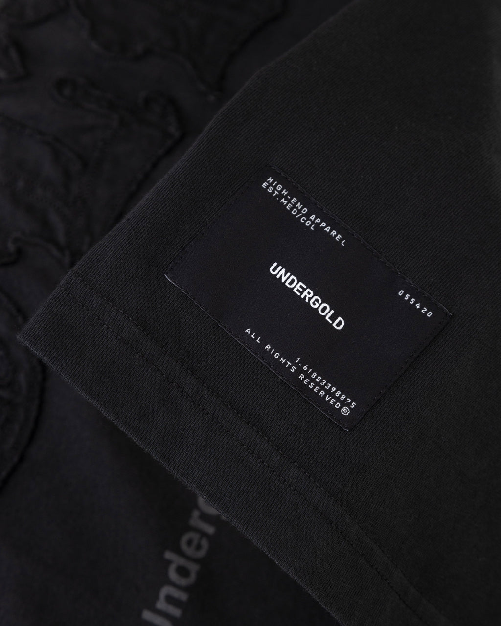 UNDERGOLD GRATIA PLENA GOLD TSHIRT FADED BLACK