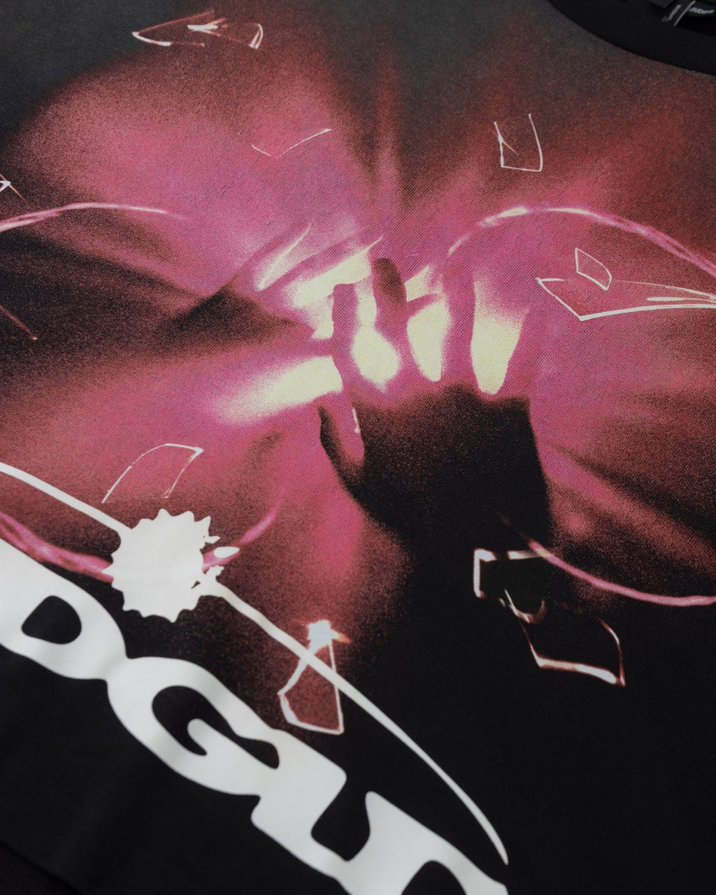 UNDERGOLD HELIOS DAZZLED BOXY FIT TSHIRT FADED BLACK