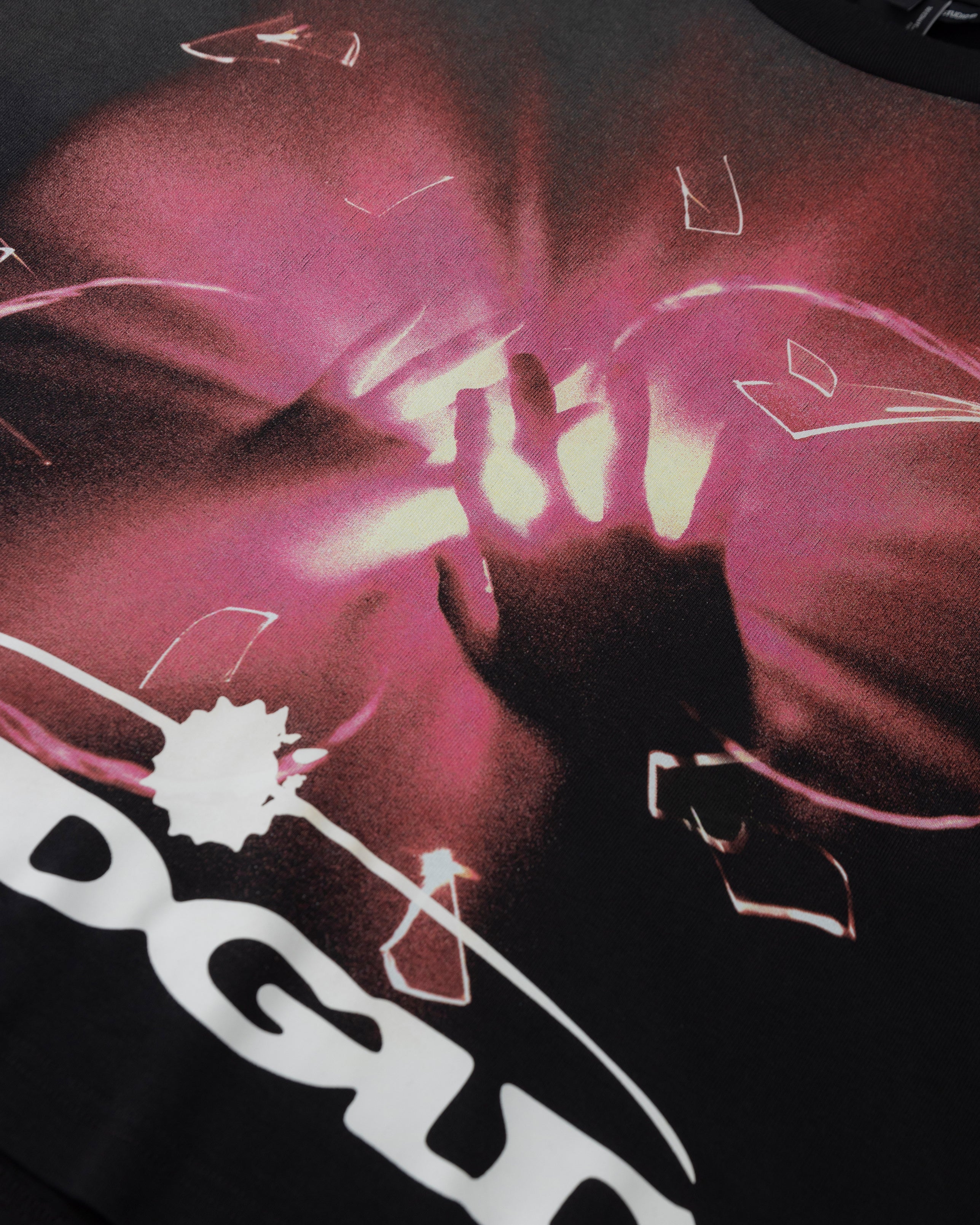 UNDERGOLD HELIOS DAZZLED BOXY FIT TSHIRT FADED BLACK