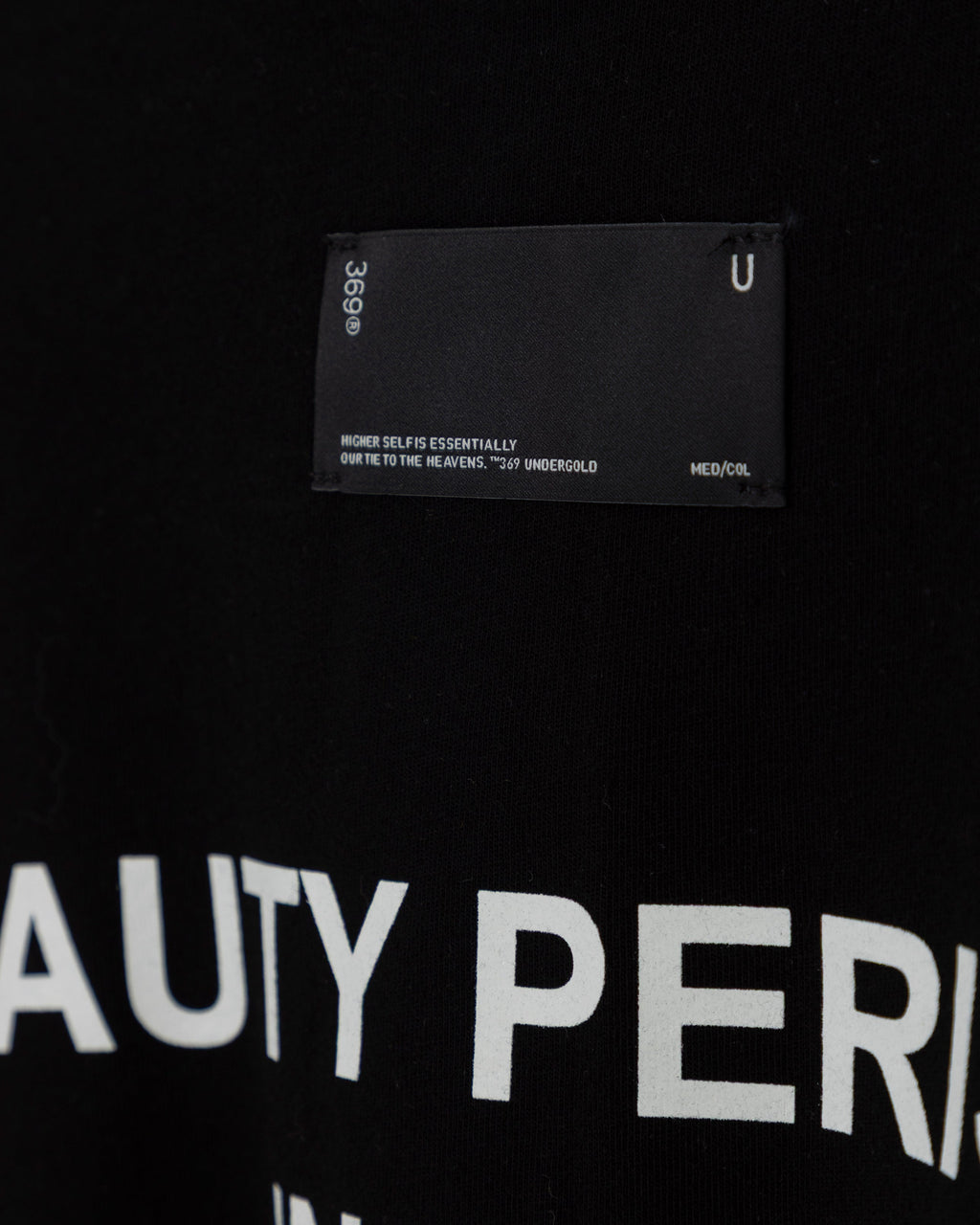 UNDERGOLD ECHOES BEAUTY TSHIRT BLACK