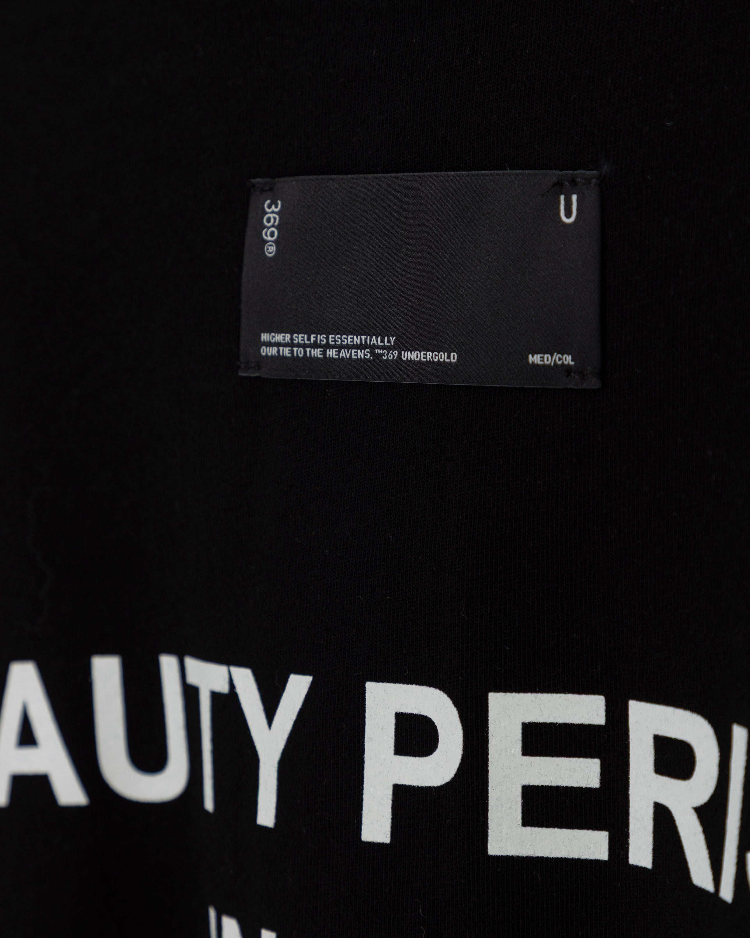 UNDERGOLD ECHOES BEAUTY TSHIRT BLACK