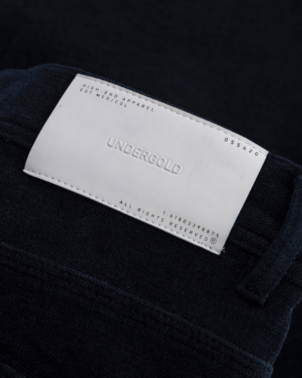 THE PATH MONOGRAM BARREL JEAN BLUE