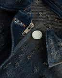 Undergold Agnus Dei Undrgld Ripped Jacket Dirty Blue