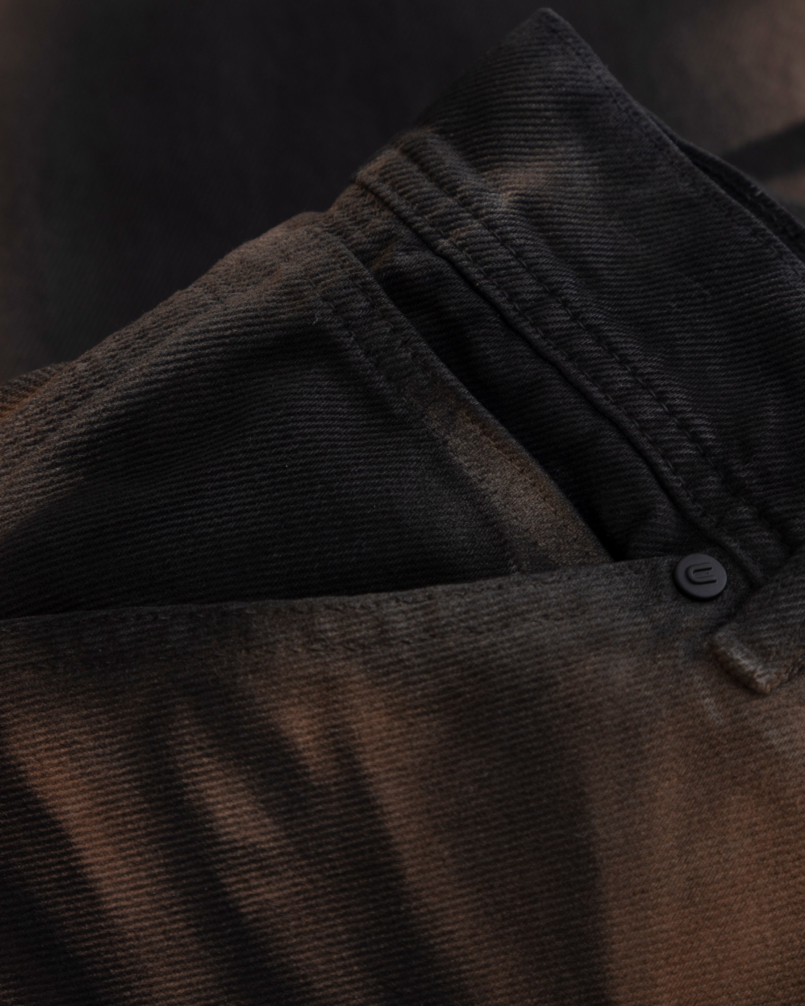 UNDERGOLD STARDUST STARS WIDE JEANS VINTAGE BROWN