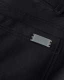 UNDERGOLD W CAPSULE BASIC PLEATHER WIDE JEANS BLACK