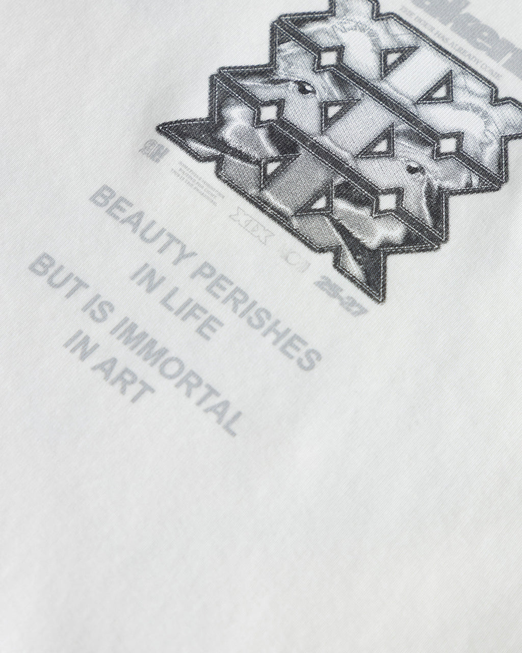 UNDERGOLD  AGNUS DEI AWAKENING BOXY FIT TSHIRT WHITE