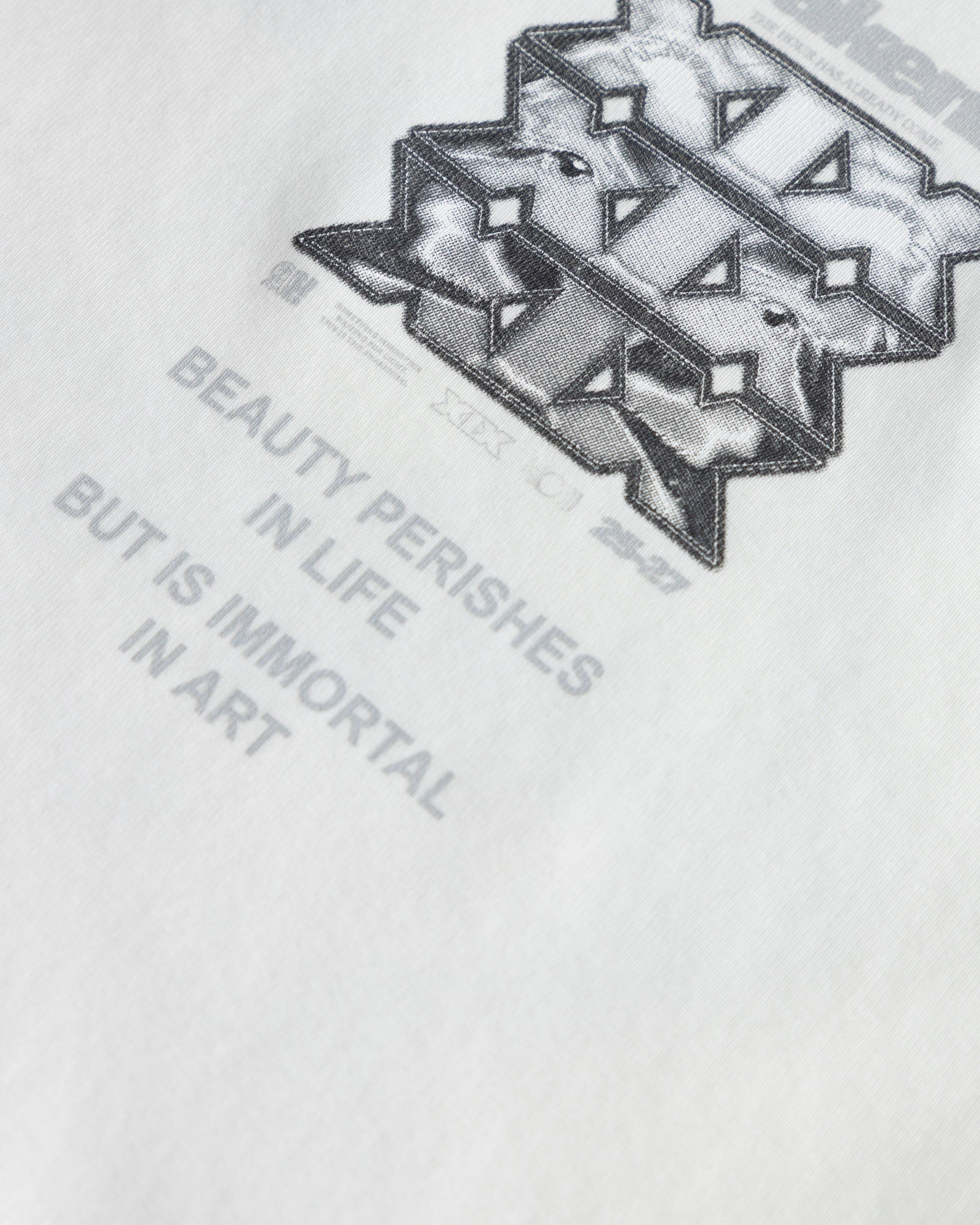 UNDERGOLD  AGNUS DEI AWAKENING BOXY FIT TSHIRT WHITE