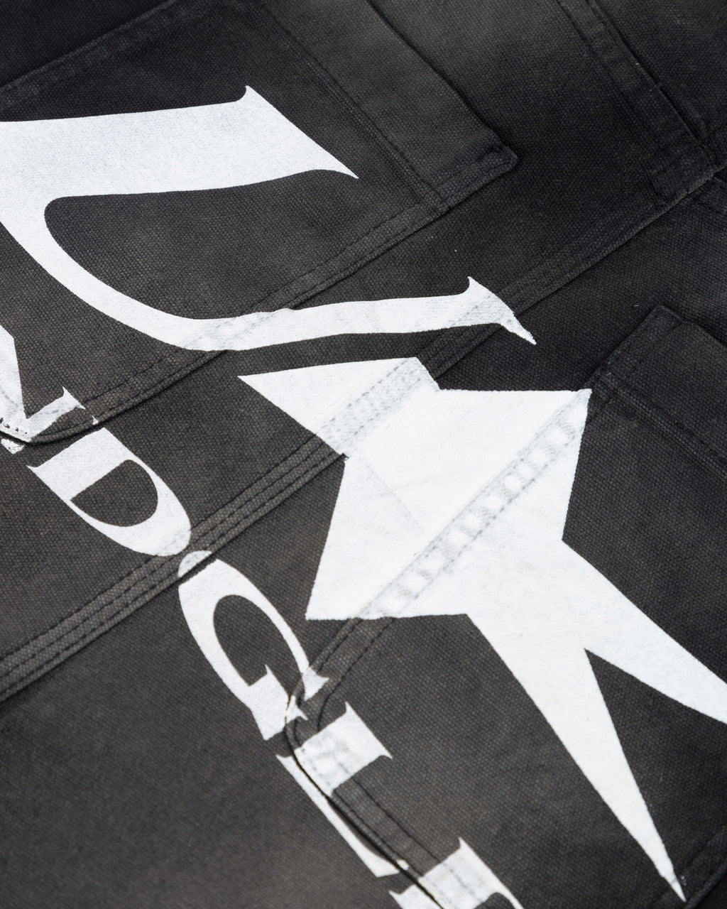 UNDERGOLD AGNUS DEI U STAR WIDE JEAN DIRTY BLACK