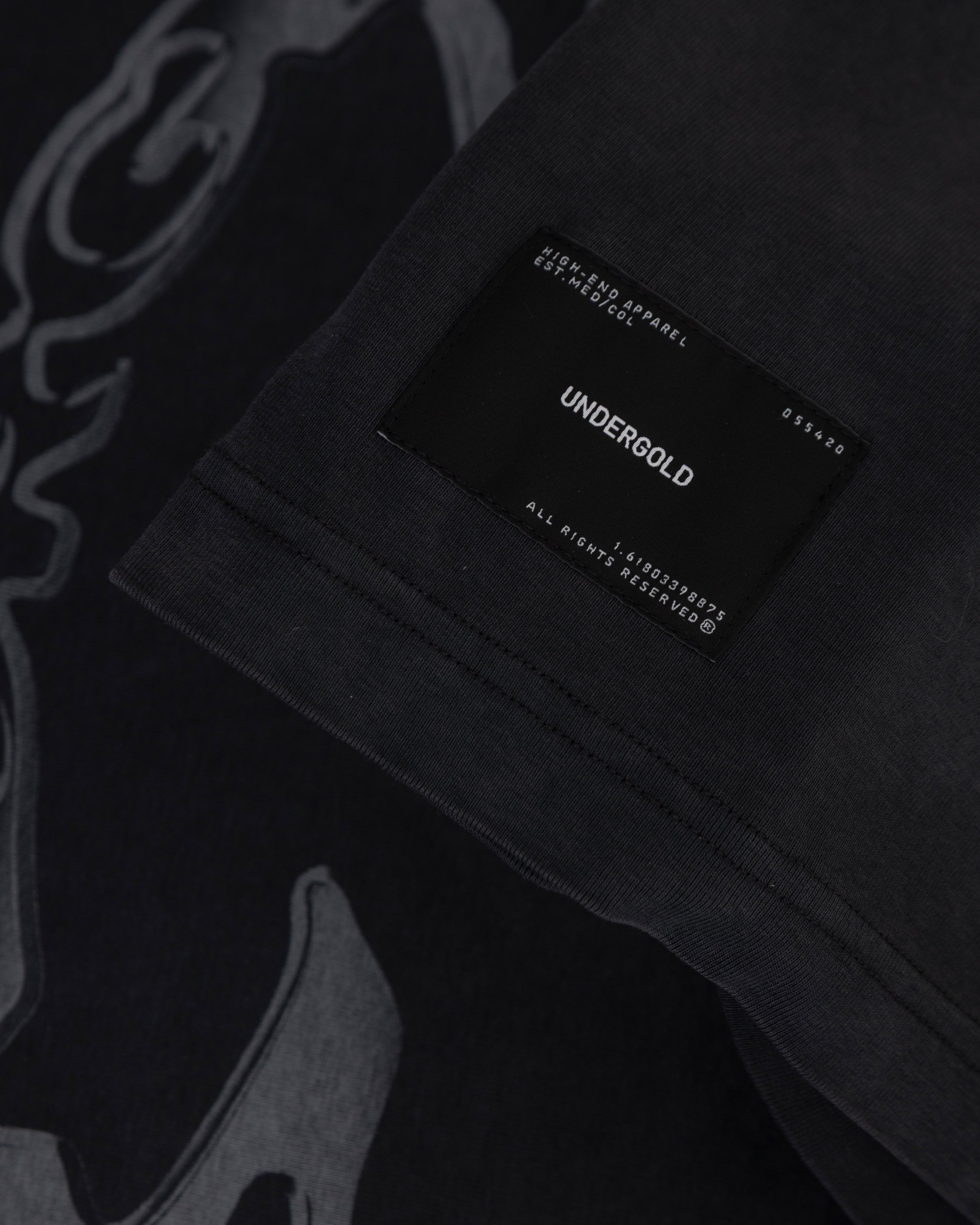 UNDERGOLD THUNDER RIDER PIGEONS BOXY FIT TSHIRT VINTAGE BLACK