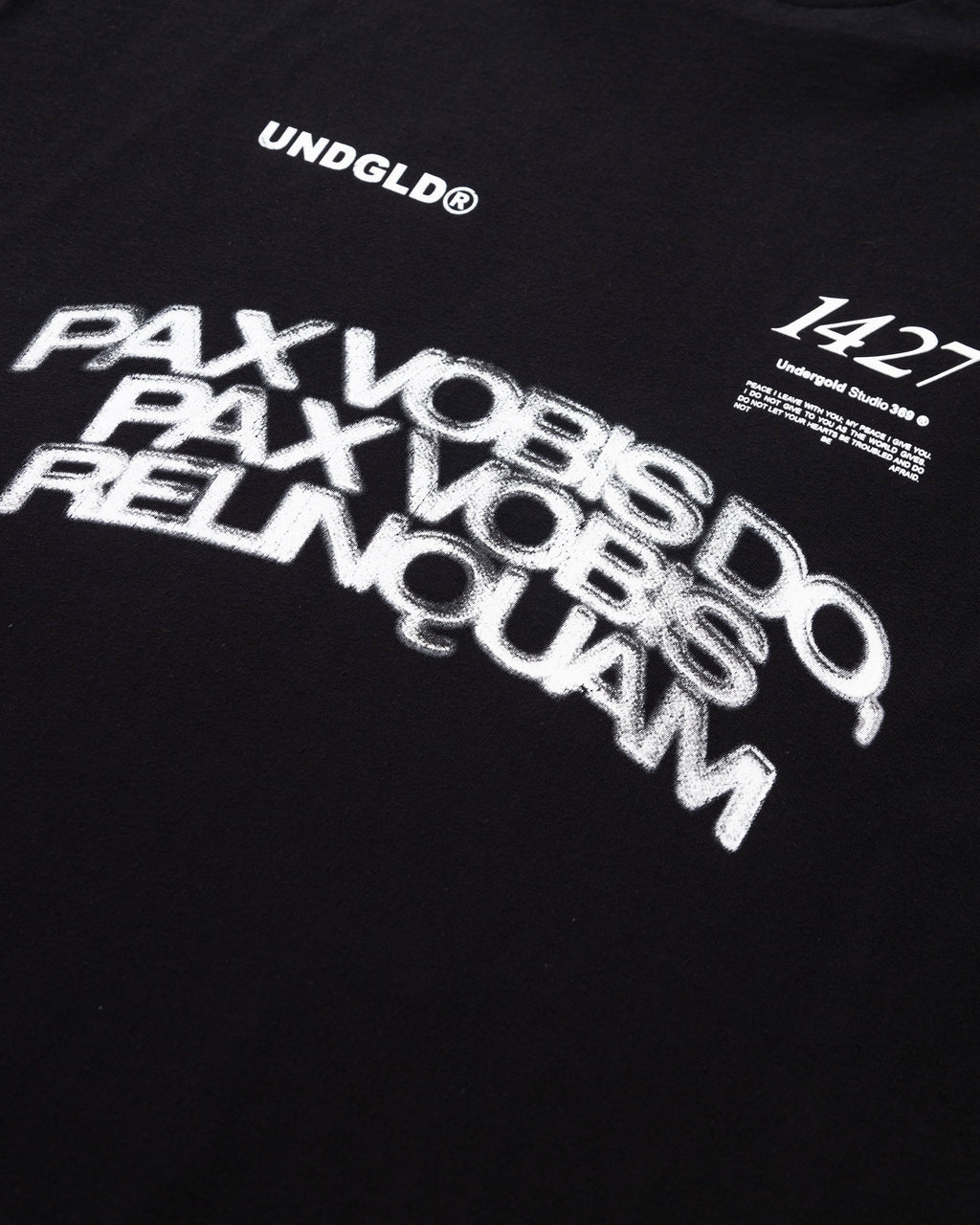UNDEROGLD GRATIA PLENA PAX TSHIRT BLACK