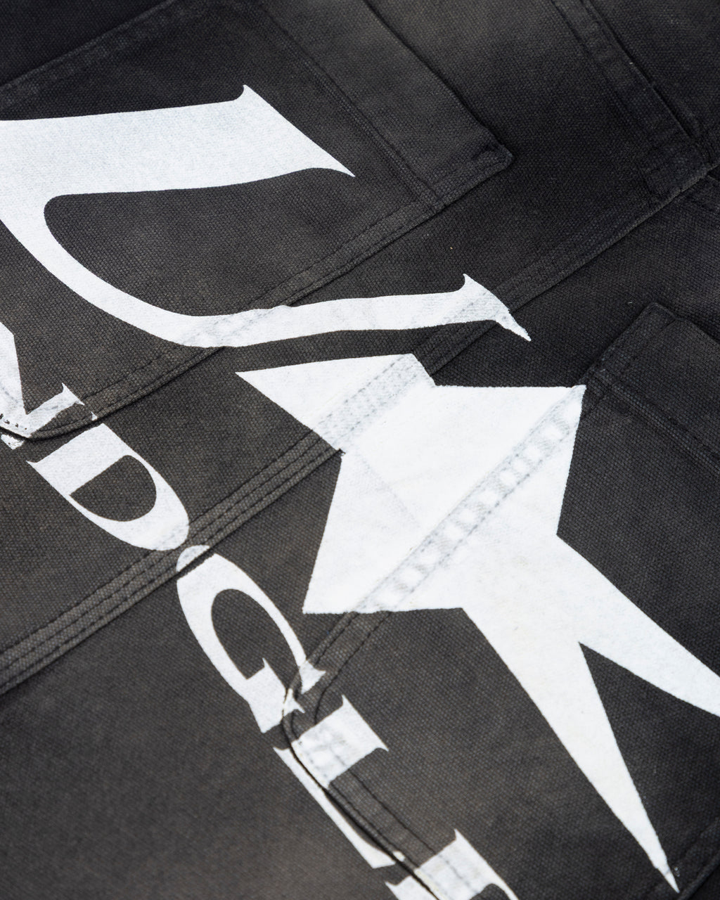 AGNUS DEI U STAR WIDE JEAN DIRTY BLACK