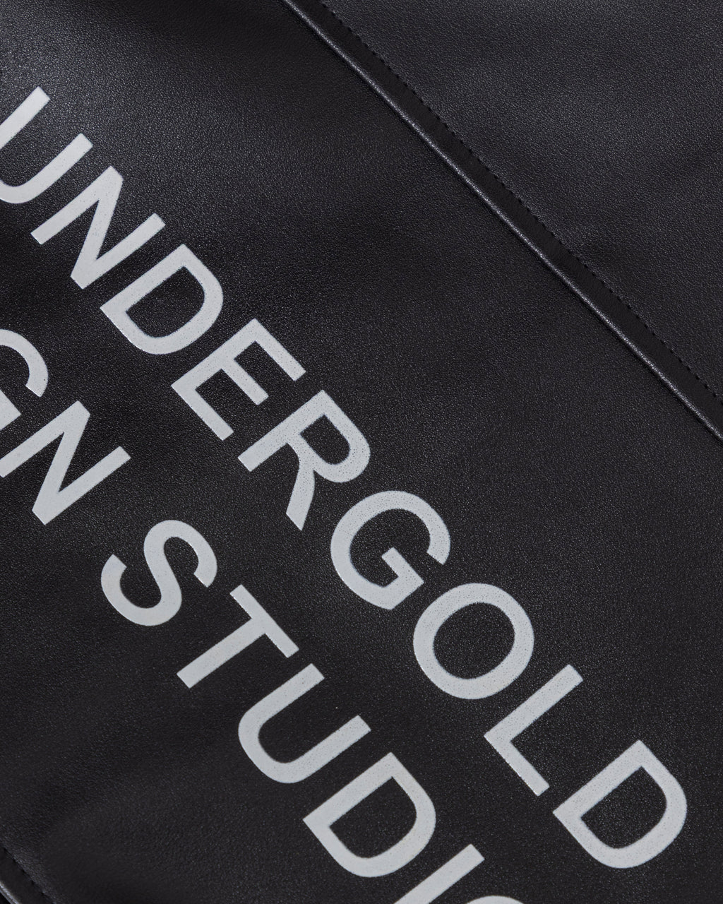 UNDERGOLD W BASICS UNDERGOLD DESIGN STUDIO CROPPED LEATHER JACKET BLACK