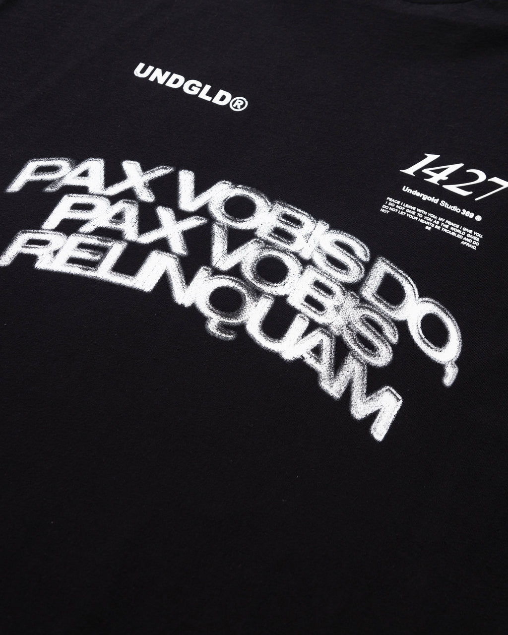 GRATIA PLENA PAX TSHIRT BLACK