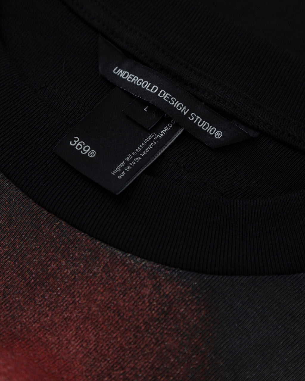 UNDERGOLD HELIOS DAZZLED BOXY FIT TSHIRT FADED BLACK
