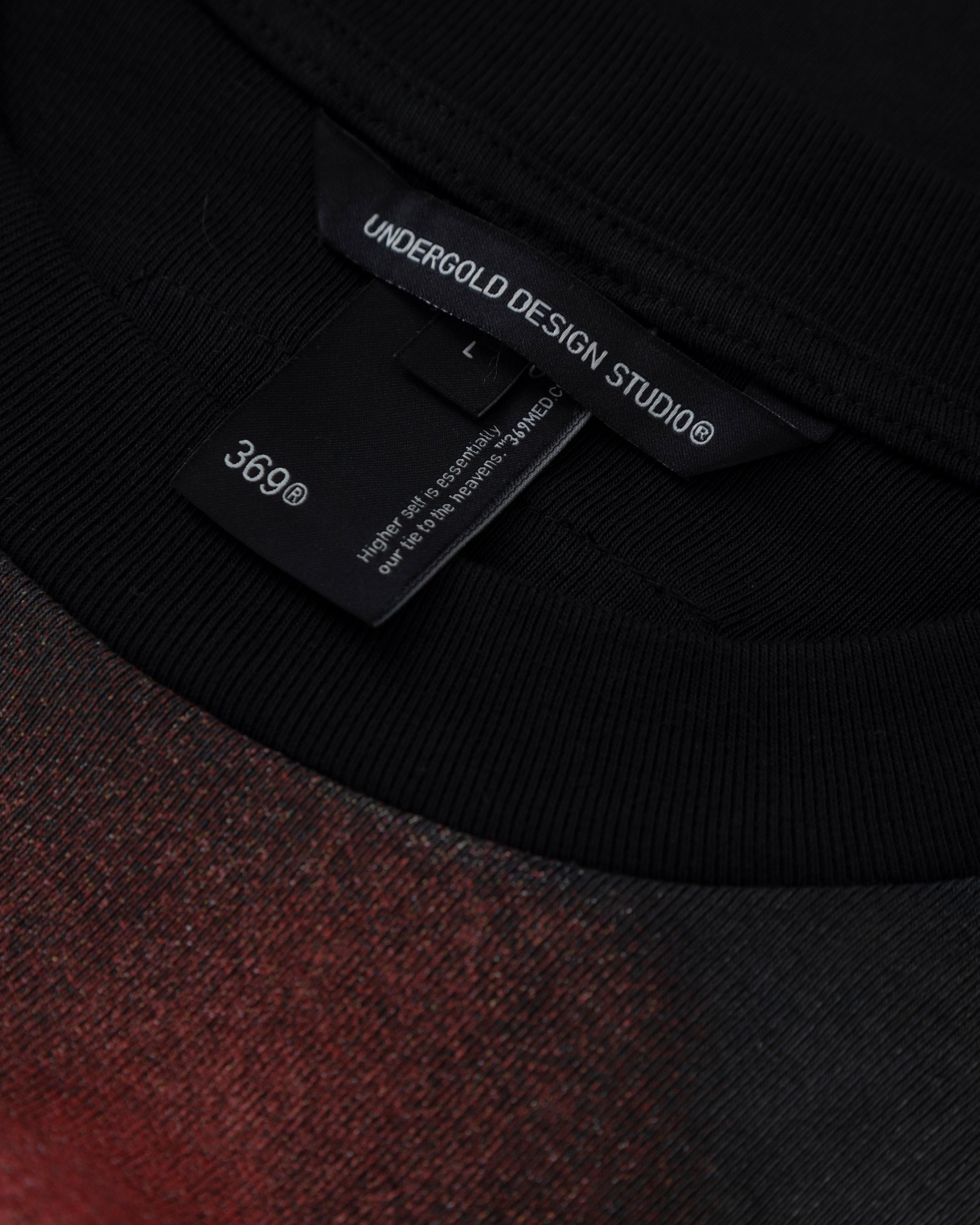 UNDERGOLD HELIOS DAZZLED BOXY FIT TSHIRT FADED BLACK