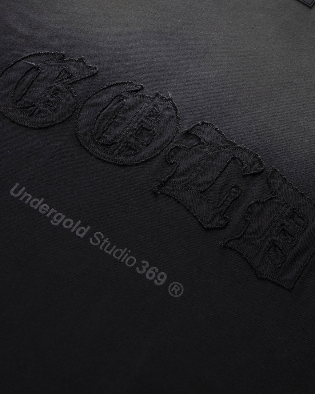 UNDERGOLD GRATIA PLENA GOLD TSHIRT FADED BLACK