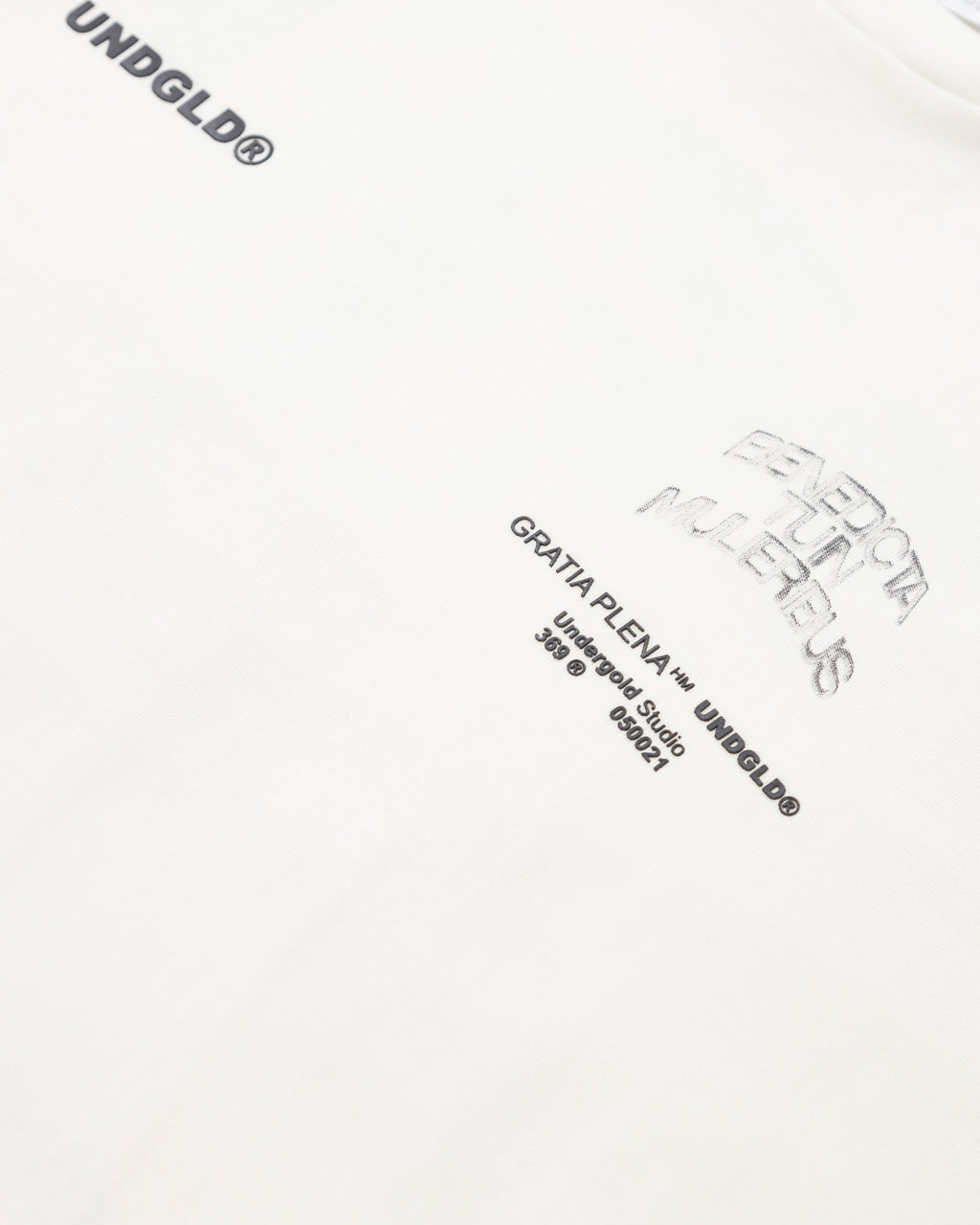 GRATIA PLENA BENEDICTA TSHIRT WHITE