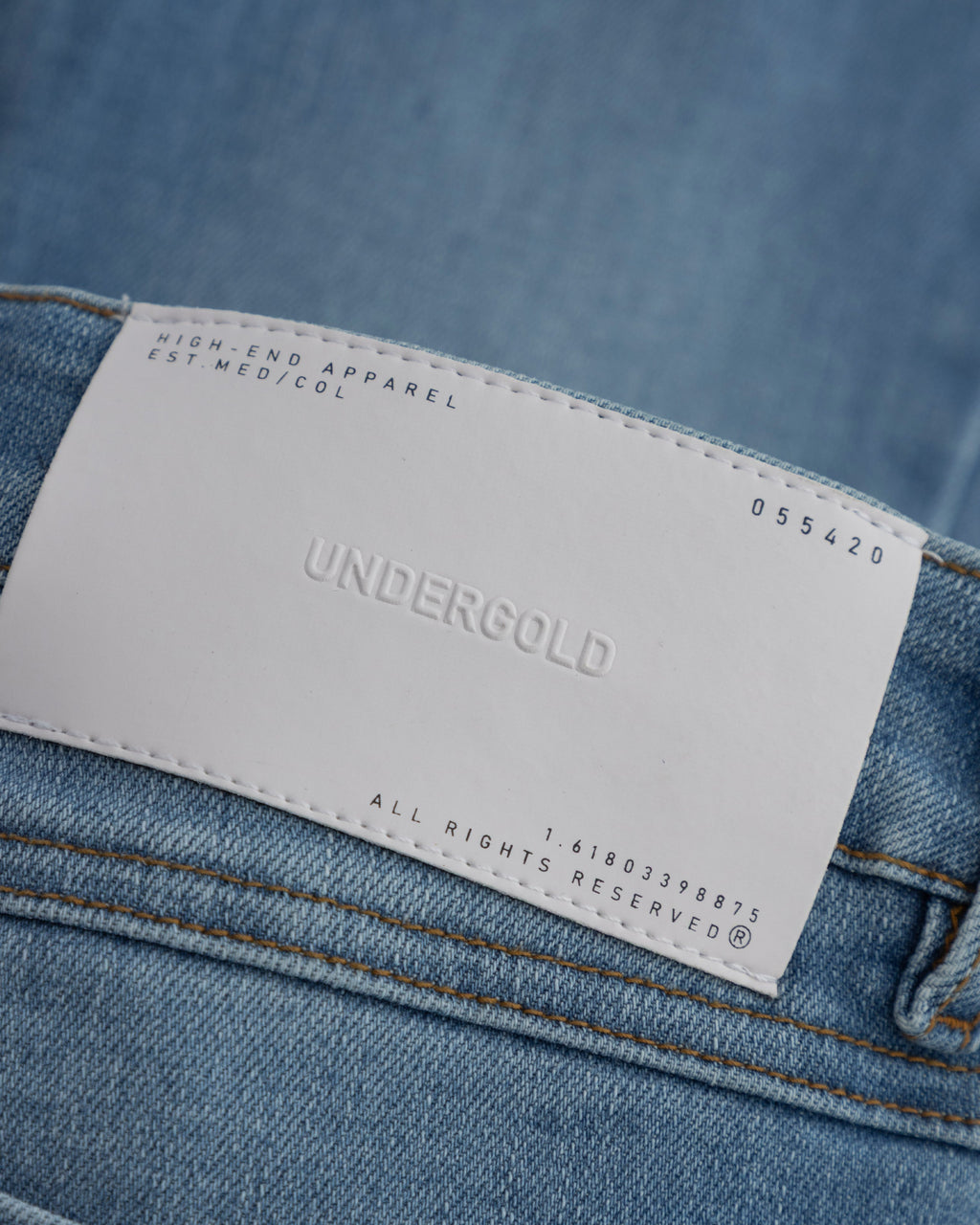 UNDERGOLD W THE PATH BEAUTY FLARE JEAN BLUE