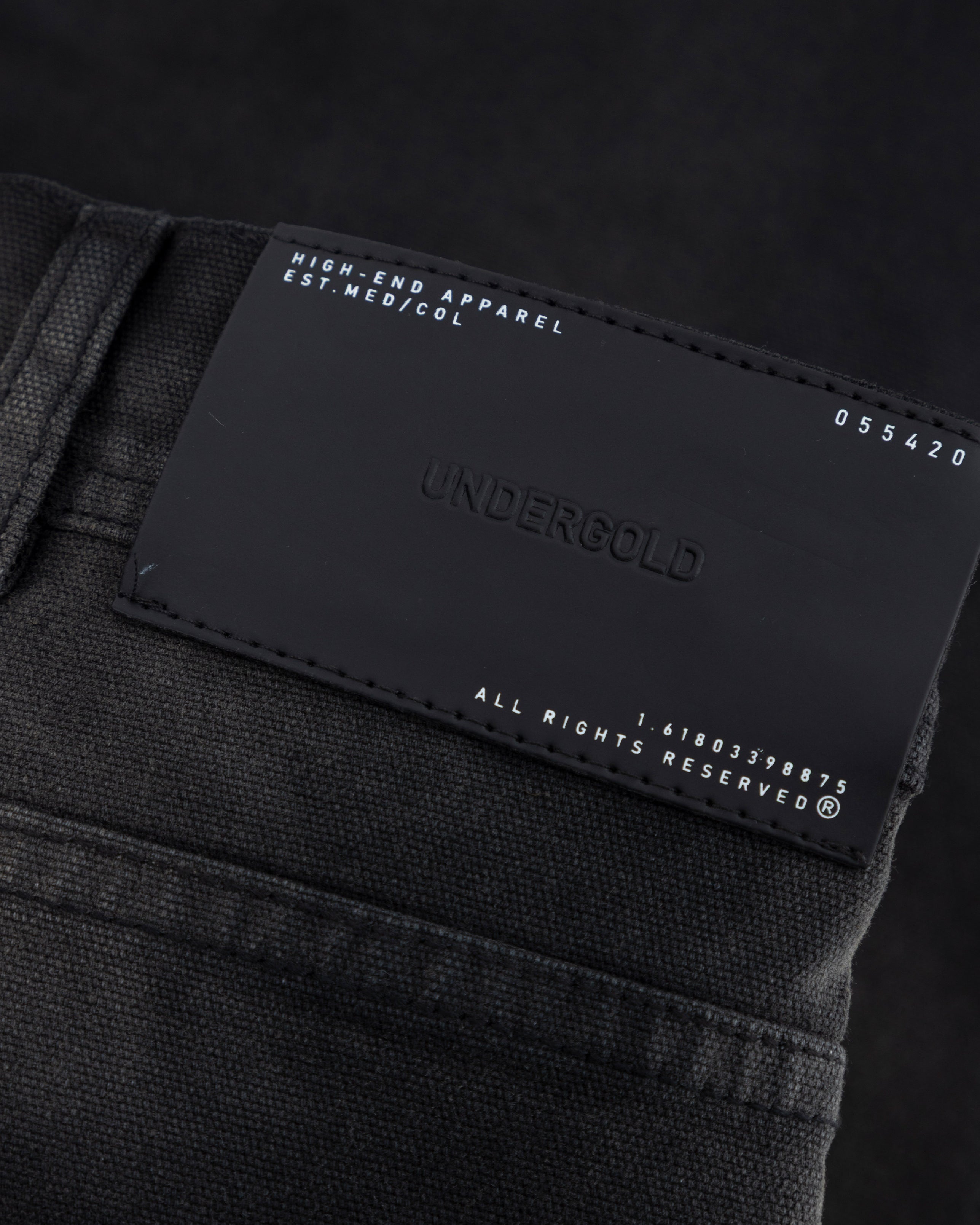 UNDERGOLD AGNUS DEI U STAR WIDE JEAN DIRTY BLACK