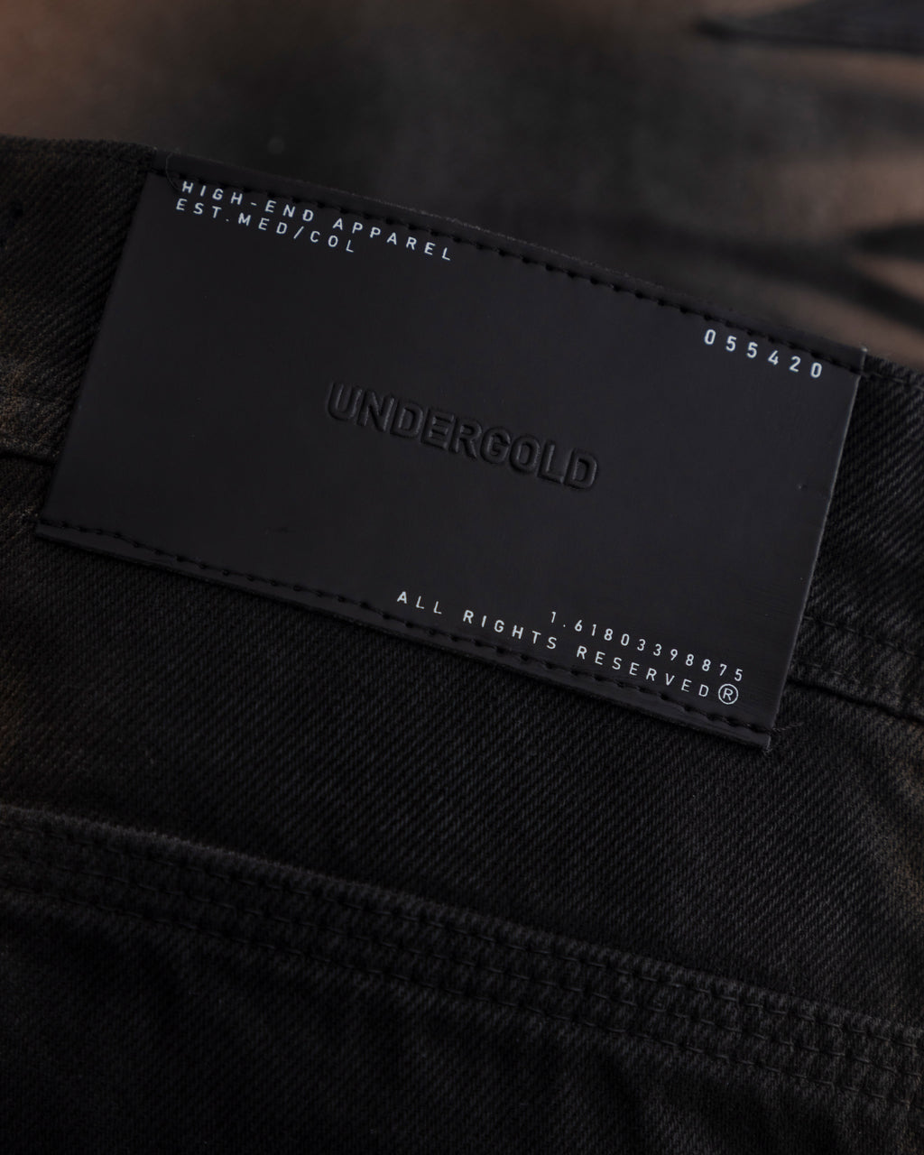 UNDERGOLD STARDUST STARS WIDE JEANS VINTAGE BROWN