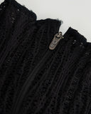 Undergold Basics Turtle Neck Top Transparent Black