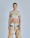 UNDERGOLD GOLDEN HERITAGE RAW BABY TEE – CREAM