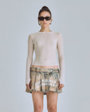 UNDERGOLD W AGNUS DEI RHINESTONE LONGSLEEVE – CREAM