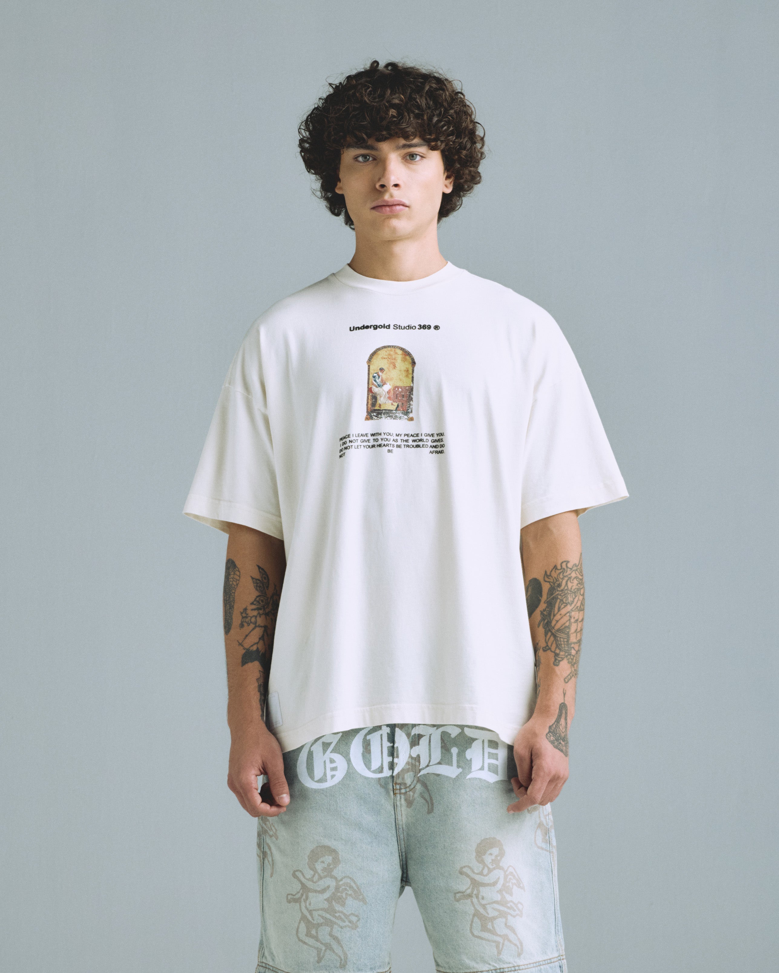 UNDERGOLD GRATIA PLENA SAINT MATTHEW TSHIRT CREAM