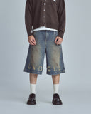 Undergold Stardust Undgld Studio Denim Long Shorts – Mechanic Blue