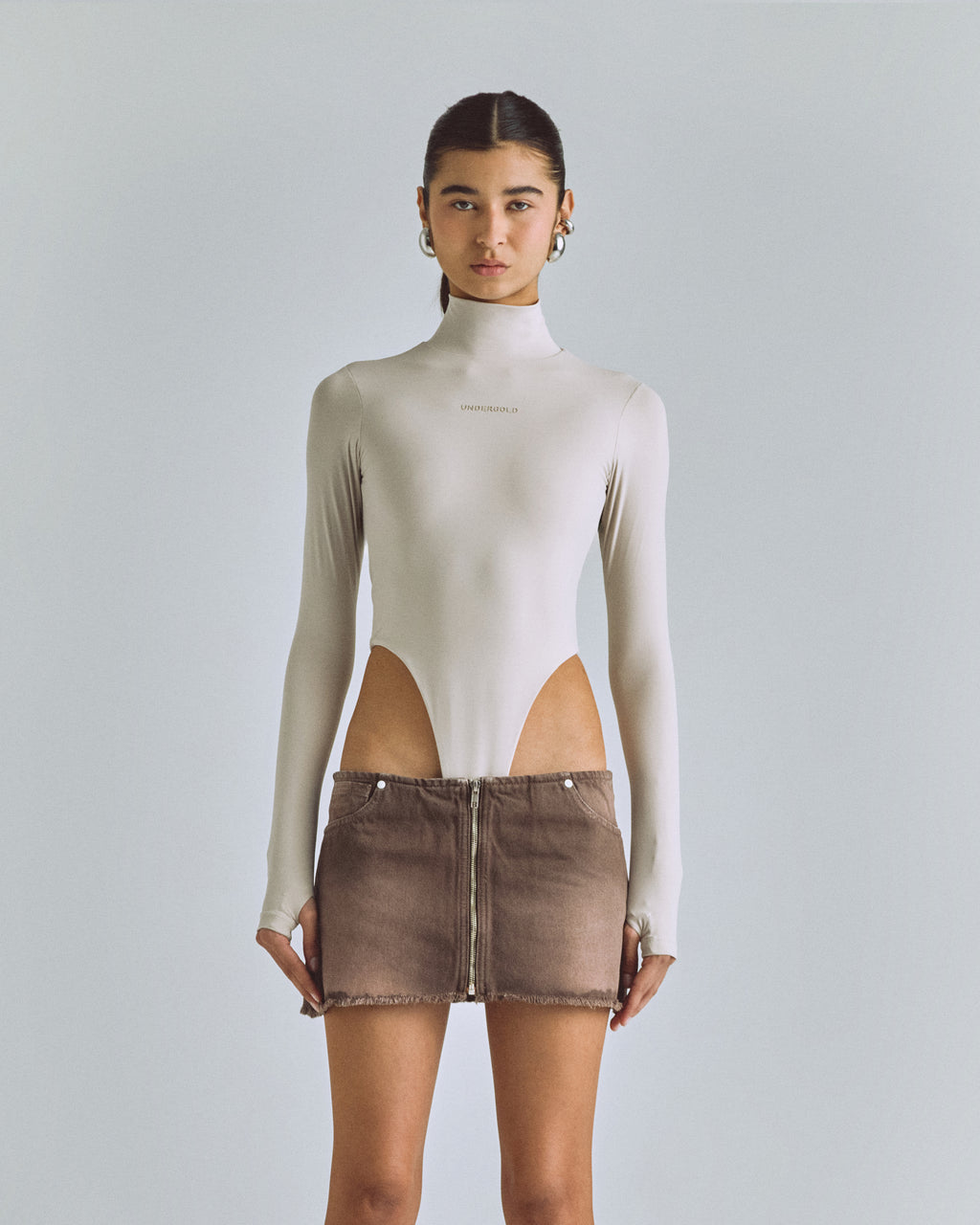 BODY TURTLENECK BACKLESS CREAM