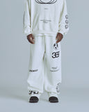 Undergold Golden Heritage Basic Straight Pants – White