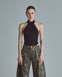 UNDERGOLD BASICS BACKLESS HALTER BODY BLACKL