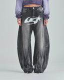 UNDERGOLD - Pants W Act 1 UG Star Barrel Vein Jean Washed - Black