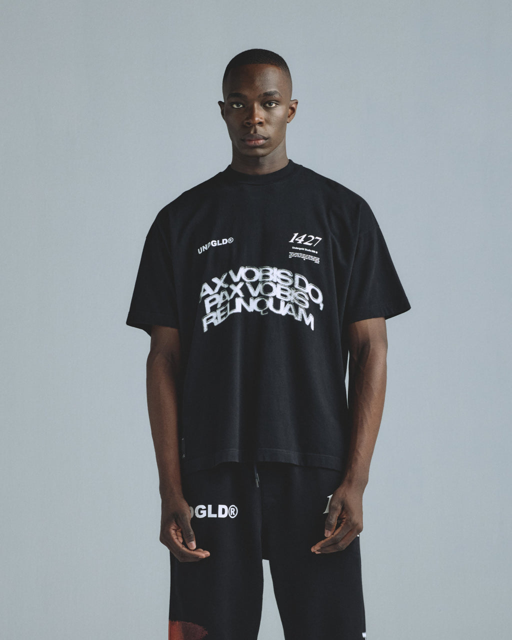 UNDEROGLD GRATIA PLENA PAX TSHIRT BLACK