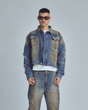 Undergold Stardust Undgld Studio Boxy Fit Jacket – Mechanic Blue