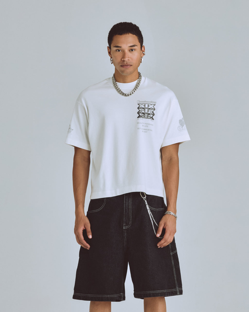 UNDERGOLD  AGNUS DEI AWAKENING BOXY FIT TSHIRT WHITE