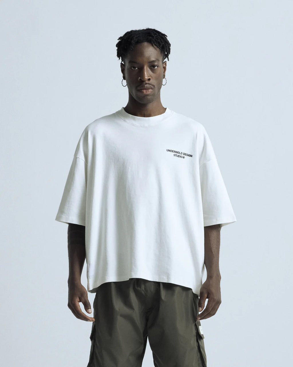 BASICS DESIGN STUDIO BOXY T-SHIRT WHITE