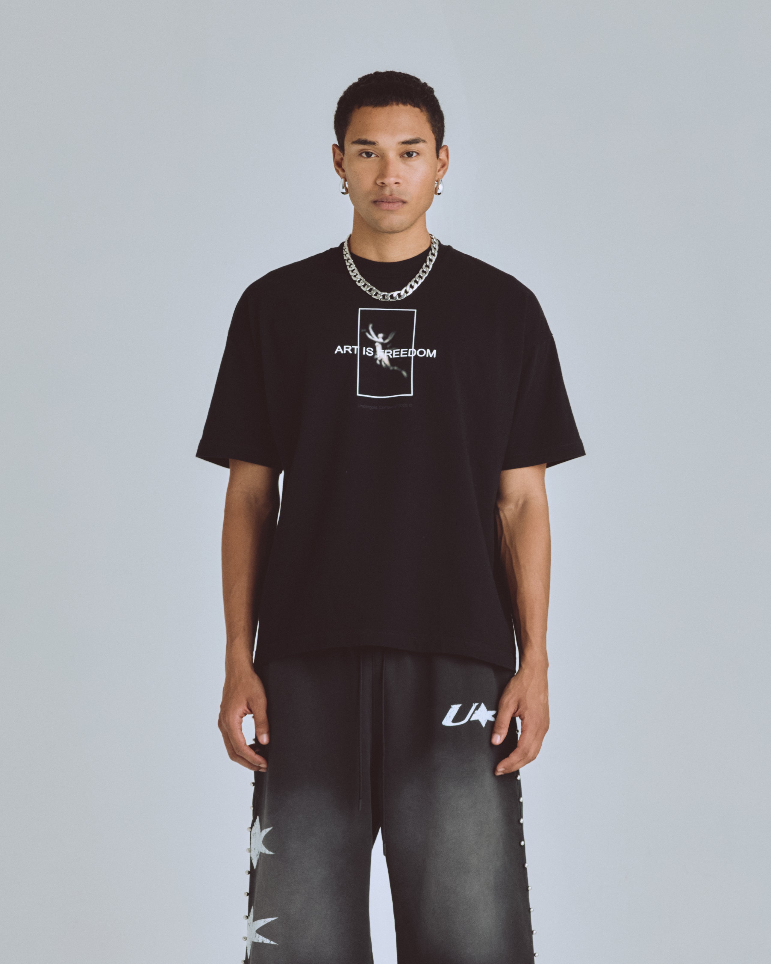 UNDERGOLD AGNUS DEI FREEDOM TSHIRT BLACK