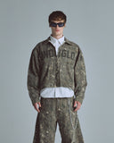 Undergold Echoes Undrgld Zip Up Jacket Forest Pattern