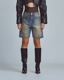 Ndergold W Stardust Undgld Studio Denim Shorts – Mechanic Blue