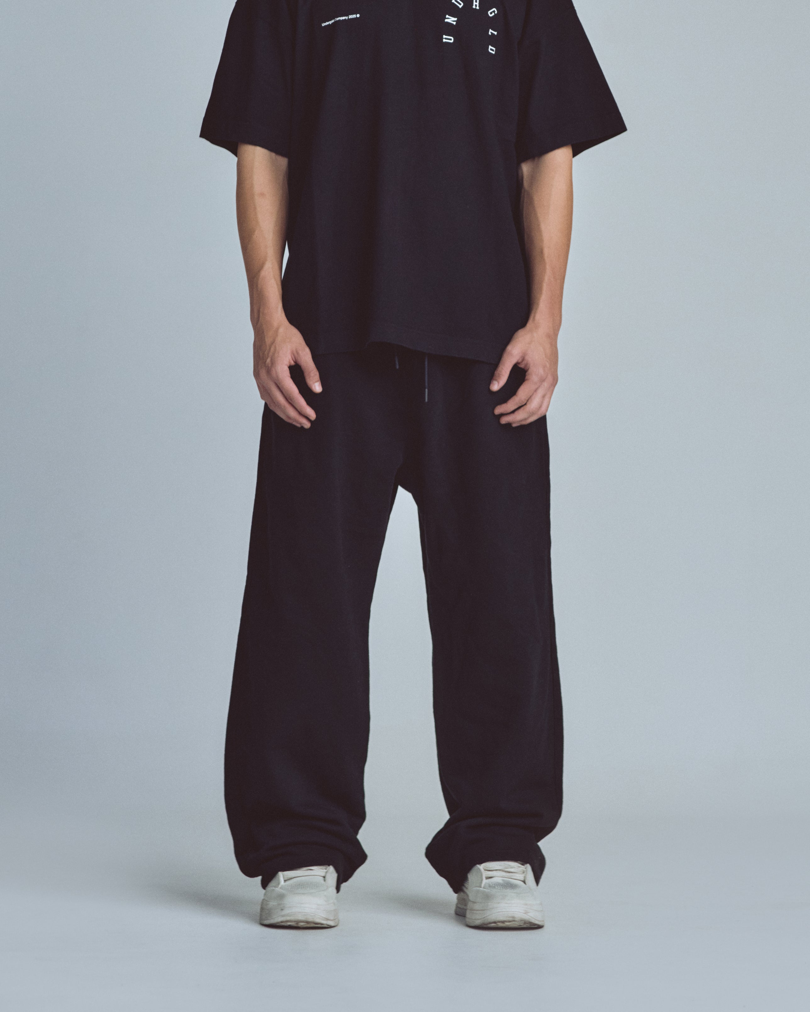 UNDERGOLD STARDUST BASIC STRAIGHT PANTS BLACK