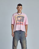 Undergold Stardust Symbol Boxy Fit T-Shirt – Pink