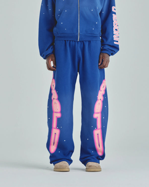 UNDERGOLD - Sweatpants Act 1 Neon Straightpants - Electric Blue