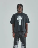 UNDERGOLD - Tshirt Act 1 Cross Vintage - Black