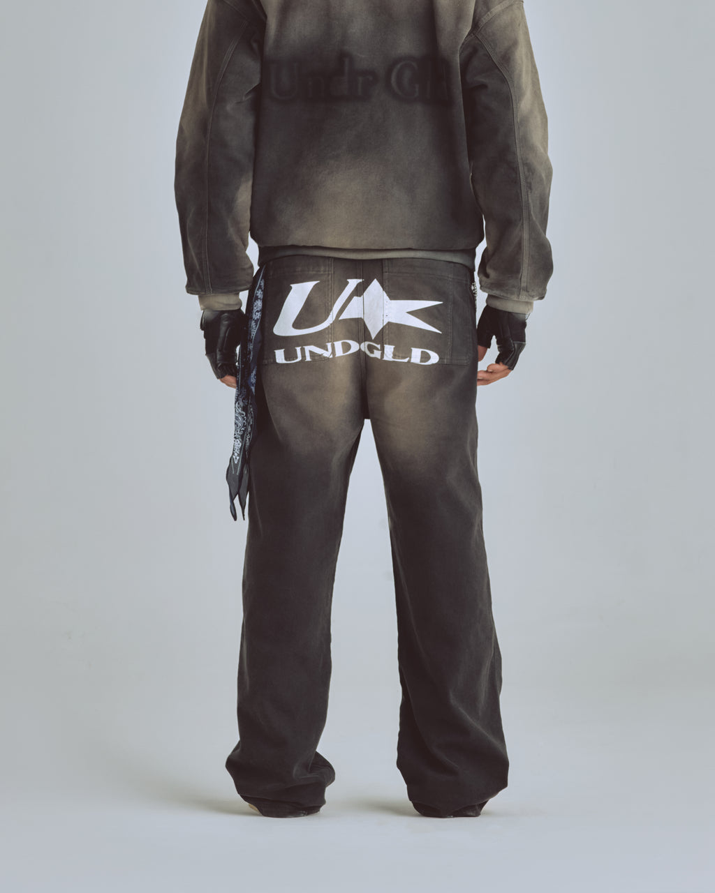 AGNUS DEI U STAR WIDE JEAN DIRTY BLACK
