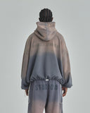 Undergold Spring Worn Logo Toggle Adjusted Hoodie Sandblast Gray